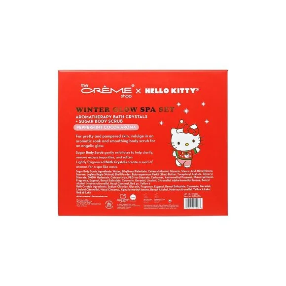 The Creme Shop x Hello Kitty Winter Glow Spa Set Bath Crystals & Body Scrub New - Picture 3 of 8